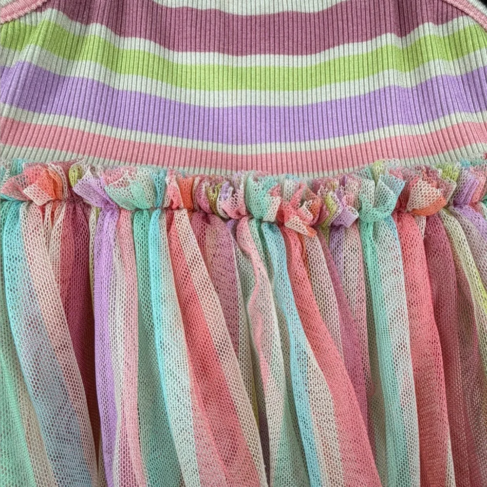 ROSEWOOD The Label Baby Girl Modal + Tulle Sleeveless Dress - 12-18M